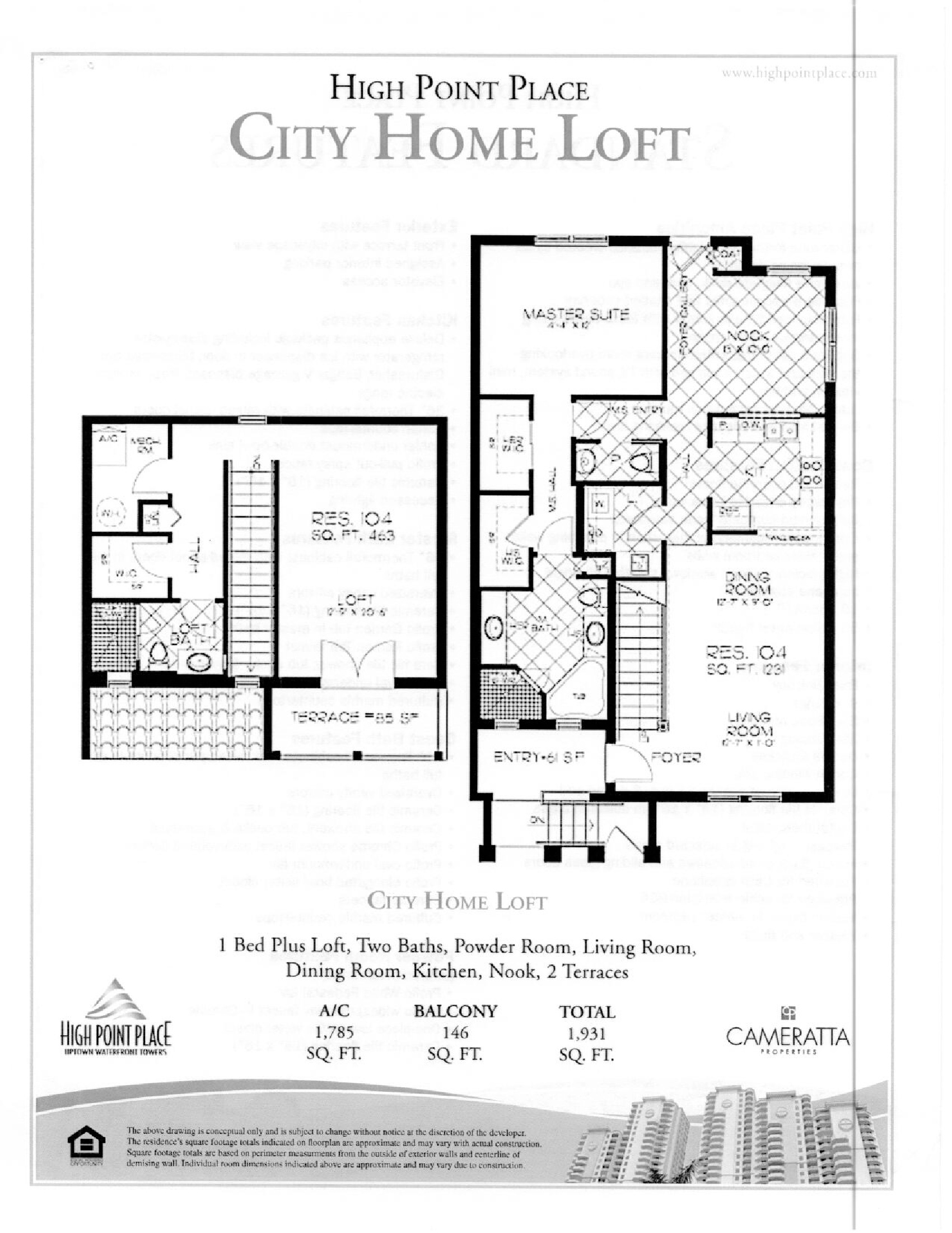 High Point Place Floor Plans
